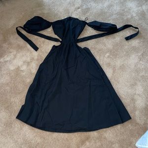 Strapless Cutout Core Wrap Dress